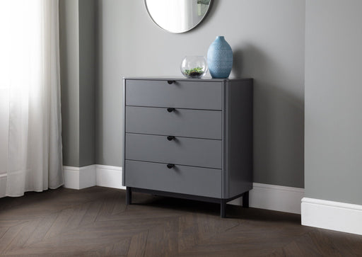 Ashmere 4 Drawer Chest in Storm Grey - Luminex FurnitureChest of drawersCHL003