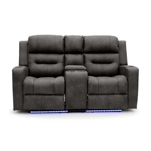 Corinthia Brown 2 Seater Tech Recliner Sofa – Electric with LED - Luminex FurnitureSofasclove_brown_2_str
