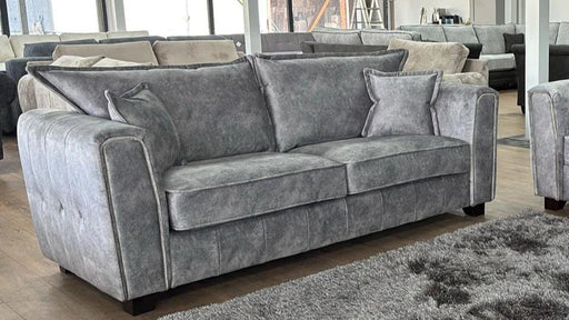 Savoy Grey 3+2 Sofa Set – Faux Leather Design - Luminex FurnitureSofasserena_sofa_grey_3+2_set