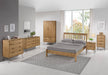 Augusta Pine 2 Door, 2 Drawer Wardrobe - Luminex Furniture