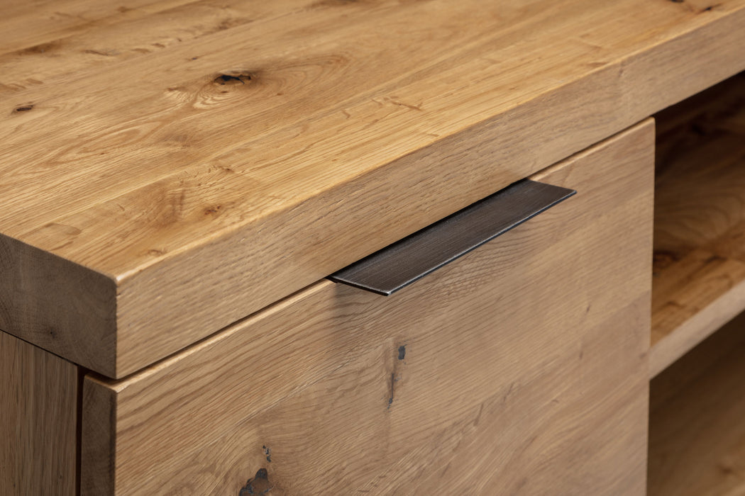 Charlotte TV Unit - Rustic Oak - Luminex Furniture