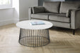 Orielle Marble-Top Coffee Table – Industrial Elegance - Luminex Furniture