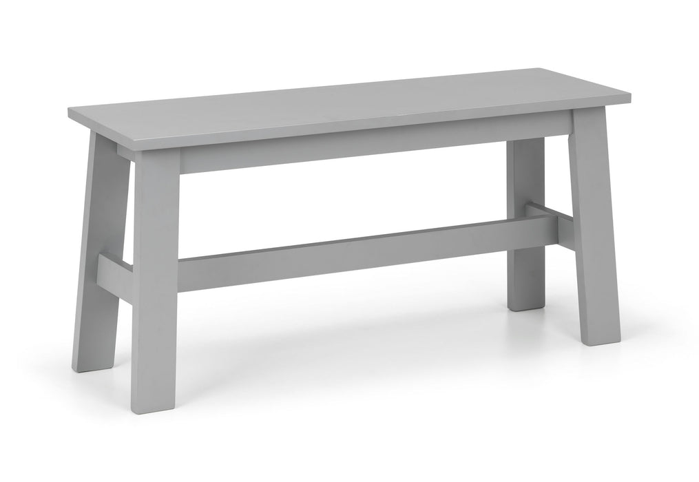 Odette Rectangular Table and 2 Grey Benches - Luminex Furniture
