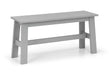 Odette Rectangular Table and 2 Grey Benches - Luminex Furniture