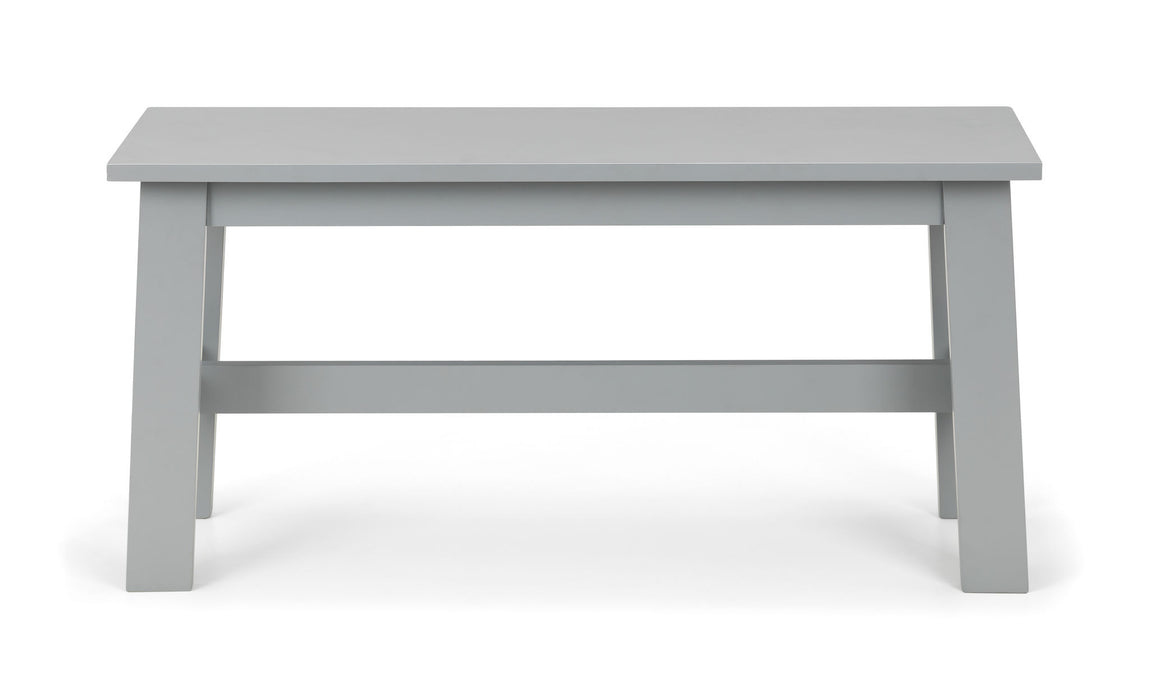 Odette Rectangular Table and 2 Grey Benches - Luminex Furniture