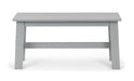 Odette Rectangular Table and 2 Grey Benches - Luminex Furniture