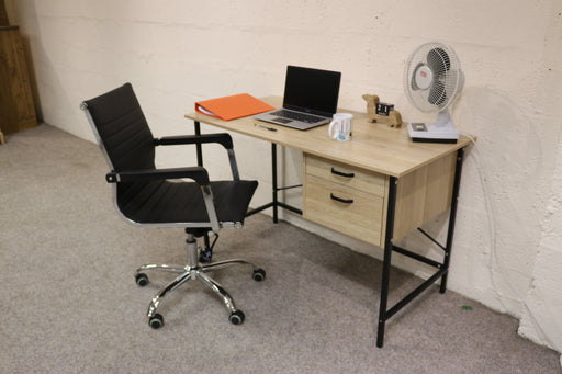 Loft Leather Home Office Chair - Purple - Luminex Furniture