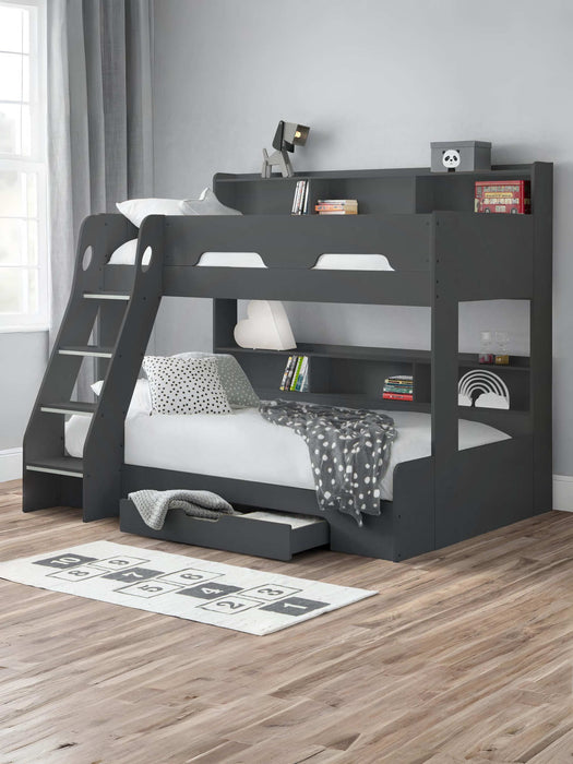 Orbit Triple Sleeper Bunk Bed with Storage – Anthracite