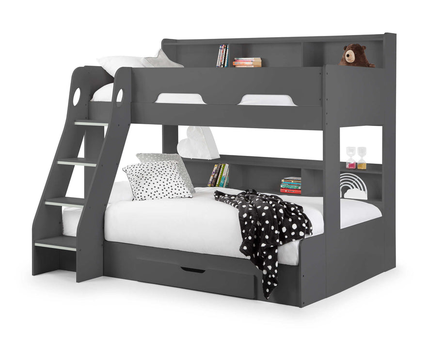 Orbit Triple Sleeper Bunk Bed with Storage – Anthracite