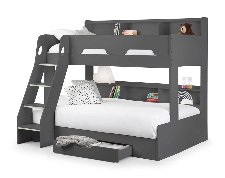 Orbit Triple Sleeper Bunk Bed with Storage – Anthracite
