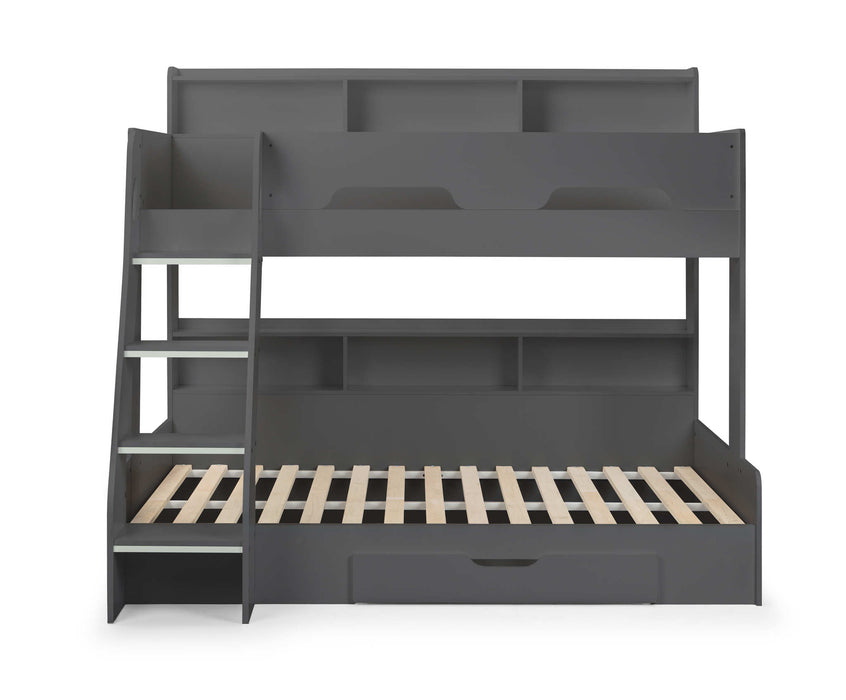 Orbit Triple Sleeper Bunk Bed with Storage – Anthracite