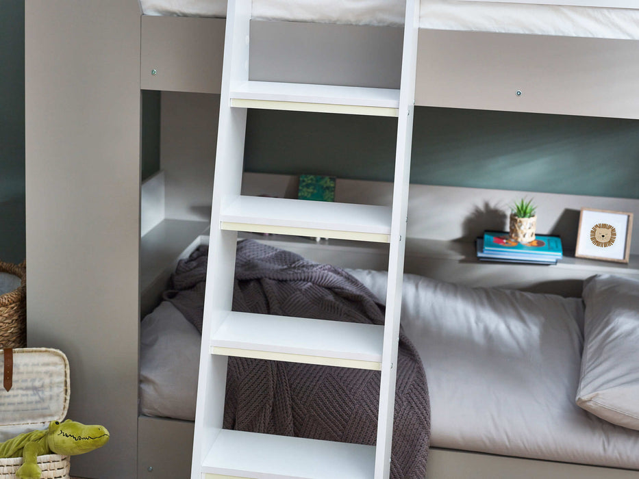 Polar Star Bunk Bed – Taupe & White Kids’ Bunk