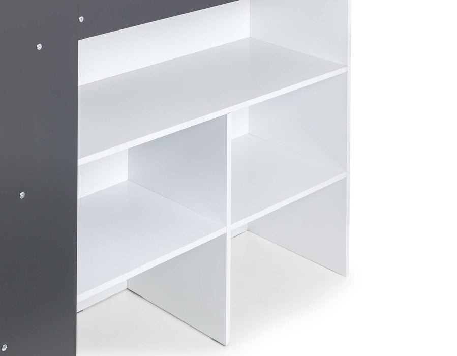 Stratford Mid Sleeper Bed with Storage – Black & White