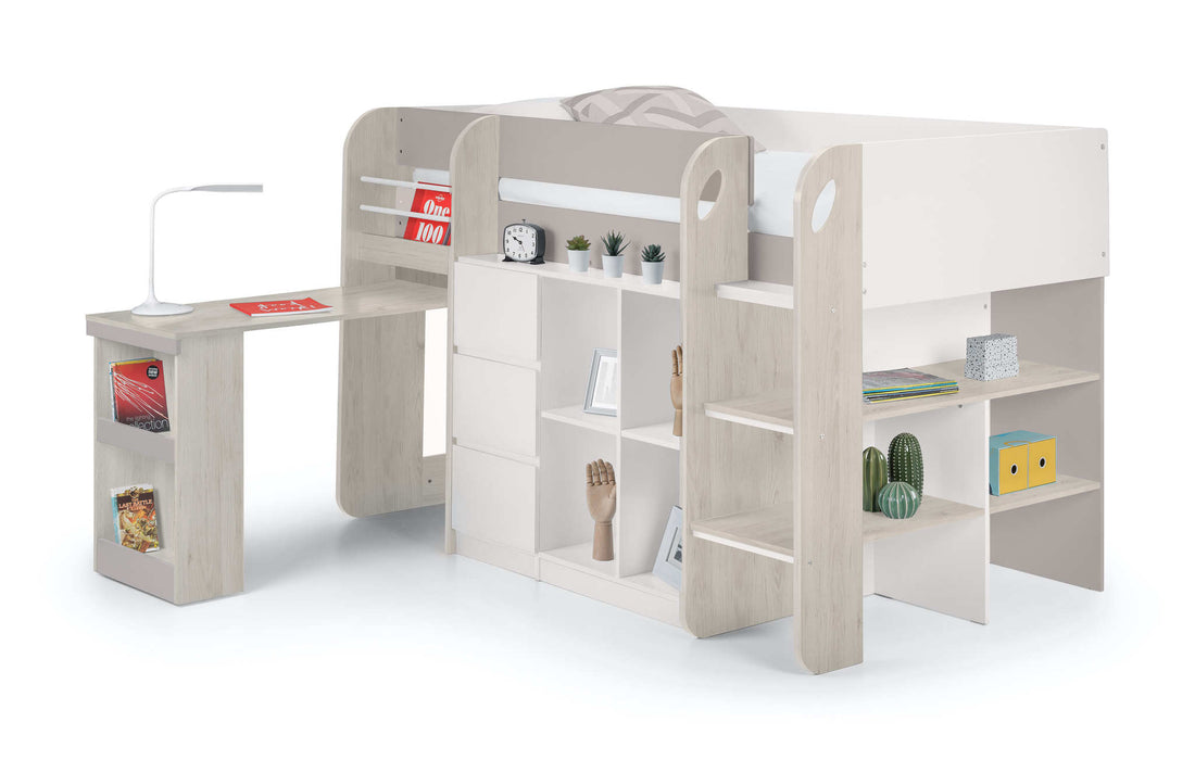 Stratford Mid Sleeper Bed with Storage – Taupe