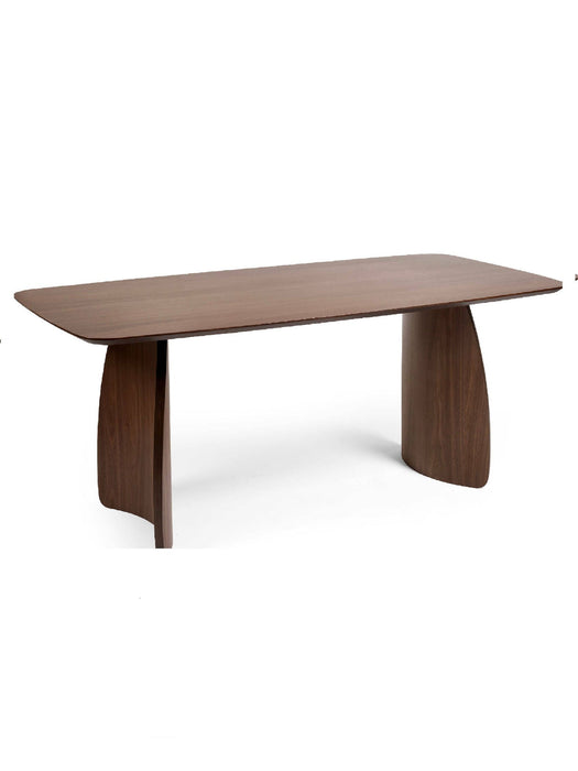 Adrienne Curved Leg Walnut Dining Table - Luminex FurnitureDining TableART001