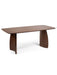 Adrienne Curved Leg Walnut Dining Table - Luminex FurnitureDining TableART001