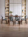 Adrienne Curved Leg Walnut Dining Table - Luminex FurnitureDining TableART001
