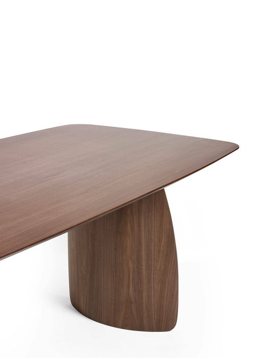 Adrienne Curved Leg Walnut Dining Table - Luminex FurnitureDining TableART001