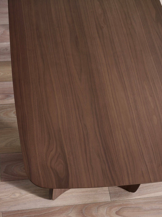 Adrienne Curved Leg Walnut Dining Table - Luminex FurnitureDining TableART001