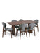 Adrienne Curved Leg Walnut Dining Table - Luminex FurnitureDining TableART001