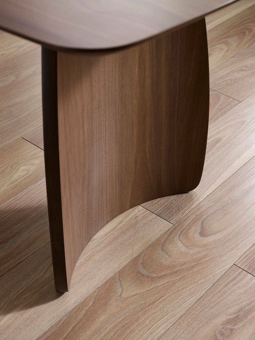 Adrienne Curved Leg Walnut Dining Table - Luminex FurnitureDining TableART001