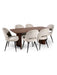 Adrienne Curved Leg Walnut Dining Table - Luminex FurnitureDining TableART001