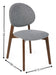 Adrienne Walnut and Grey Dining Chairs Set of 2 - Luminex FurnitureChairsART102