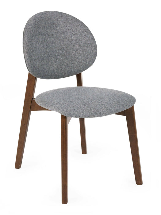 Adrienne Walnut and Grey Dining Chairs Set of 2 - Luminex FurnitureChairsART102