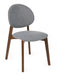 Adrienne Walnut and Grey Dining Chairs Set of 2 - Luminex FurnitureChairsART102
