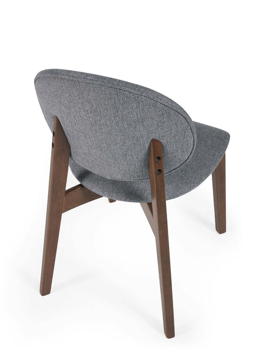 Adrienne Walnut and Grey Dining Chairs Set of 2 - Luminex FurnitureChairsART102