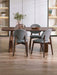 Adrienne Walnut and Grey Dining Chairs Set of 2 - Luminex FurnitureChairsART102