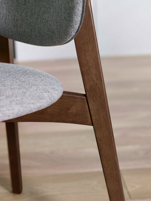 Adrienne Walnut and Grey Dining Chairs Set of 2 - Luminex FurnitureChairsART102