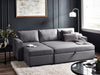 Agnes Sofa bed With Storage - Light Grey Linen - Luminex FurnitureSofa bedANG001