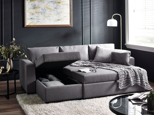 Agnes Sofa bed With Storage - Light Grey Linen - Luminex FurnitureSofa bedANG001