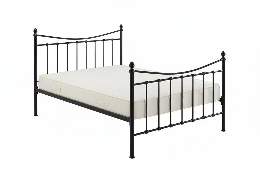 Alderley Black Metal Bed Frame - Luminex FurnitureBedALD4BK
