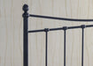 Alderley Black Metal Bed Frame - Luminex FurnitureBedALD4BK