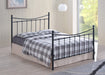 Alderley Black Metal Bed Frame - Luminex FurnitureBedALD4BK
