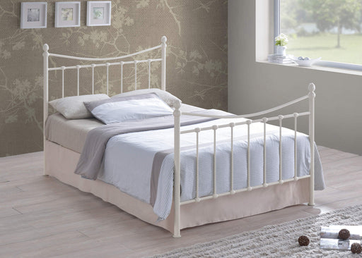 Alderley Ivory Metal Bed Frame - Luminex FurnitureBedALD4IV