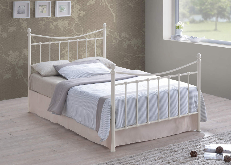 Alderley Ivory Metal Bed Frame - Luminex FurnitureBedALD4IV