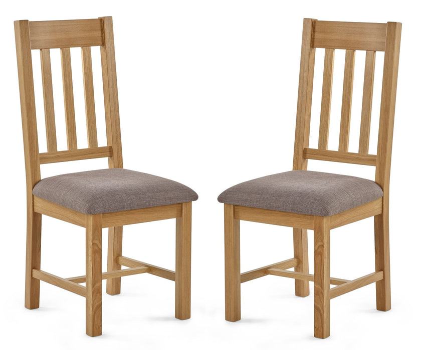 Alderon Oak Dining Chairs – Set of 2 - Luminex FurnitureChairsMAL203