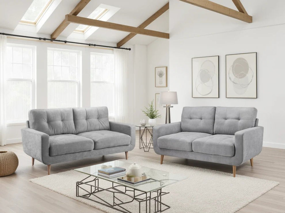 Alessandra Grey 3+2 Seater Sofa Set - Luminex FurnitureSofasaurora_sofa_grey_3_2_set