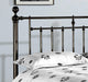 Alexander Black Nickel Metal Bed - Luminex FurnitureBedALE46BLK