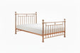 Alexander Rose Gold Metal Bed Frame - Luminex FurnitureBedALEX46ROSE