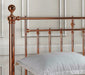Alexander Rose Gold Metal Bed - Luminex FurnitureBedALEX46ROSE