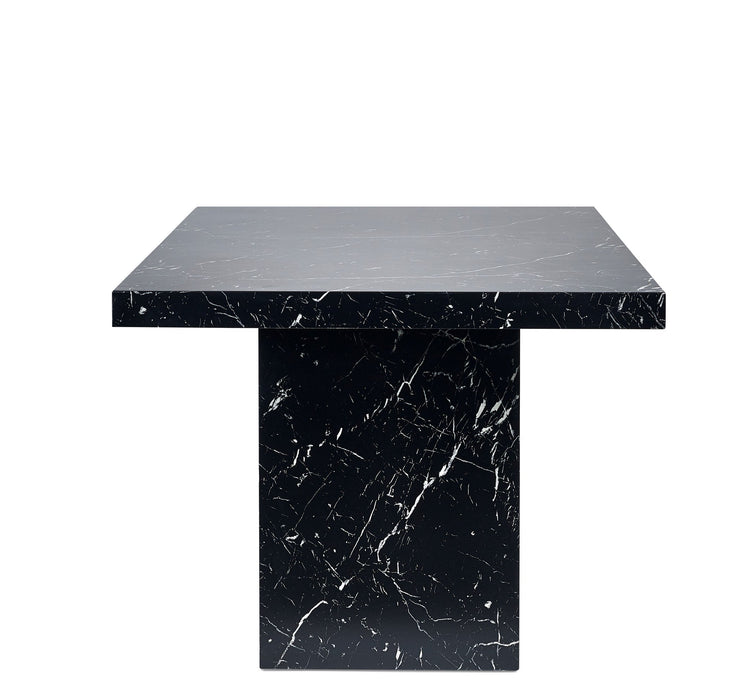 Allegra Black Marble Effect Dining Table - Luminex FurnitureDining TableROM002