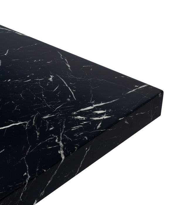 Allegra Black Marble Effect Dining Table - Luminex FurnitureDining TableROM002