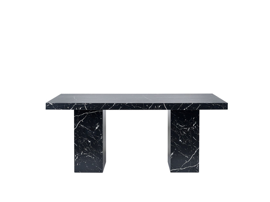 Allegra Black Marble Effect Dining Table - Luminex FurnitureDining TableROM002