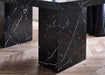 Allegra Black Marble Effect Dining Table - Luminex FurnitureDining TableROM002