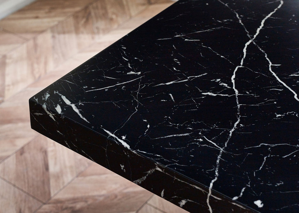 Allegra Black Marble Effect Dining Table - Luminex FurnitureDining TableROM002