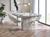 Allegra White Marble Effect Dining Table - Luminex FurnitureDining TableROM001